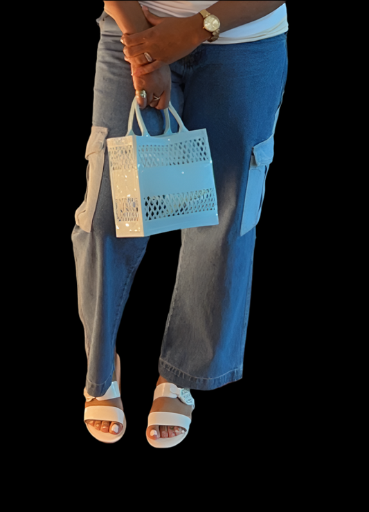 Dark & Light Blue Cargo Jeans!