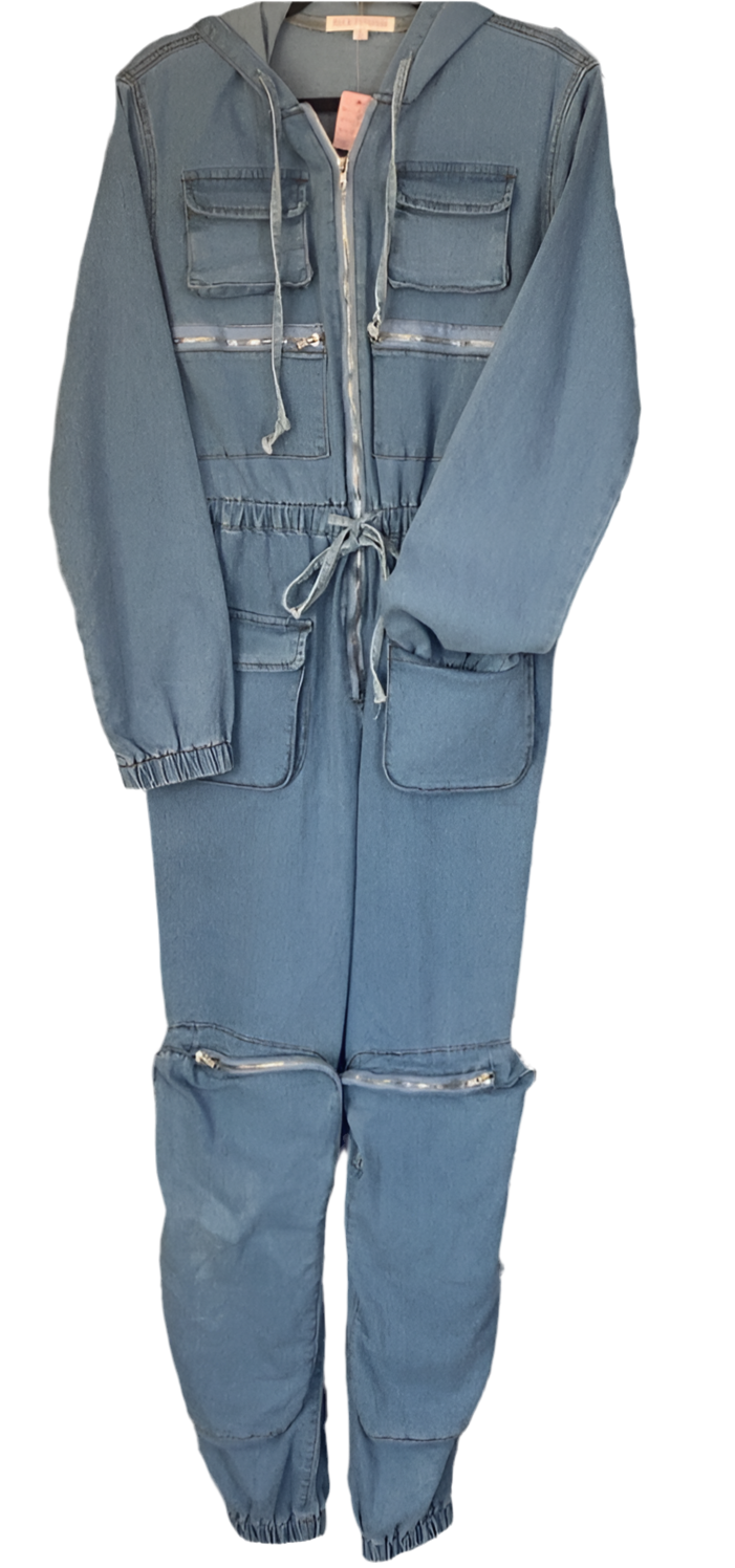 BlueJean Zipper Jumpsuit