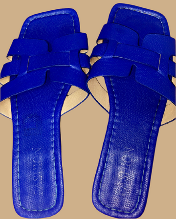 Blue Slip On Sandals!