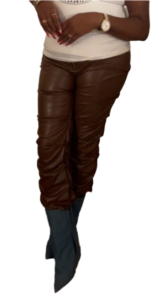 Brown Scrunch Pants!