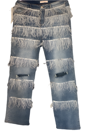 Anna Mae Fringe Jeans