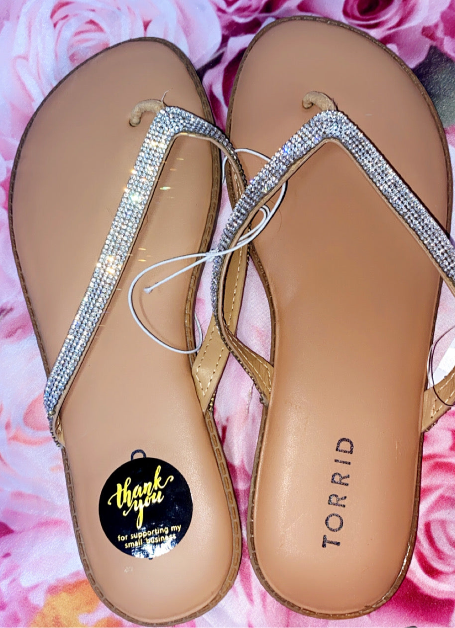 Shimmering Flip Flops!