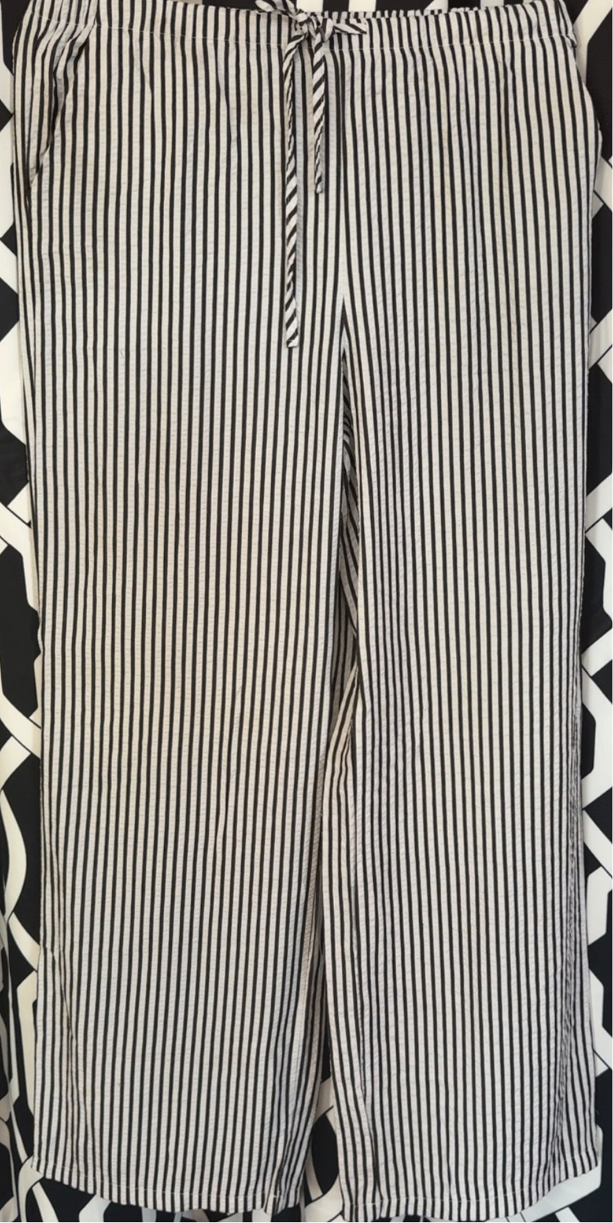 Striped Black & White Pants!