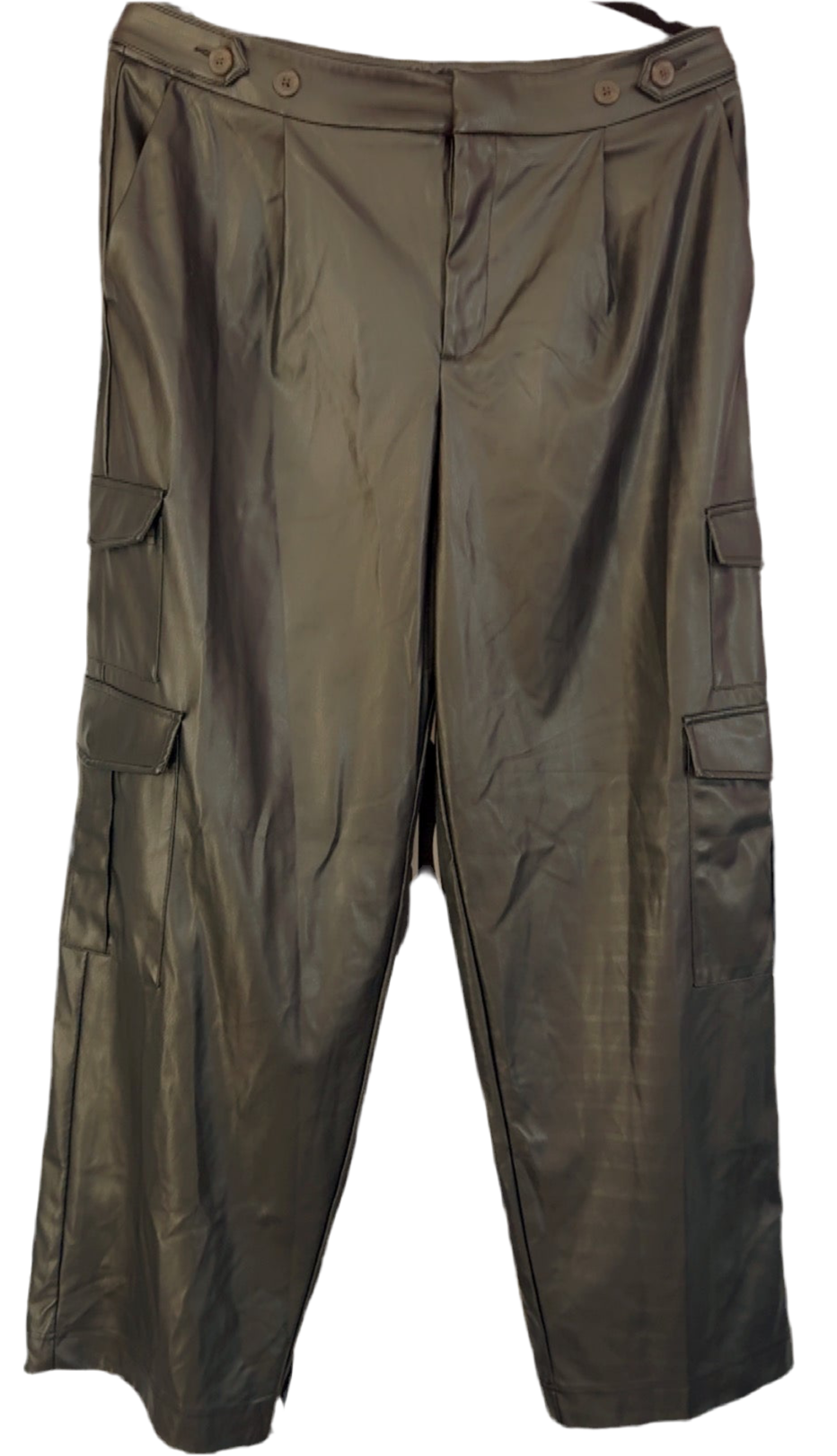 Relaxed Leather Cargo Pants!