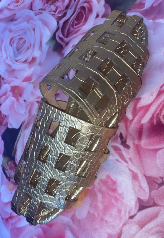 Gold Slip On Sandals!