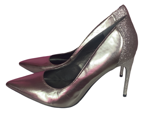 Sexy Sparkly Silver Heels