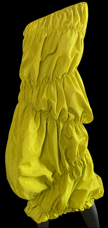 Ruffled Olive Green Dress