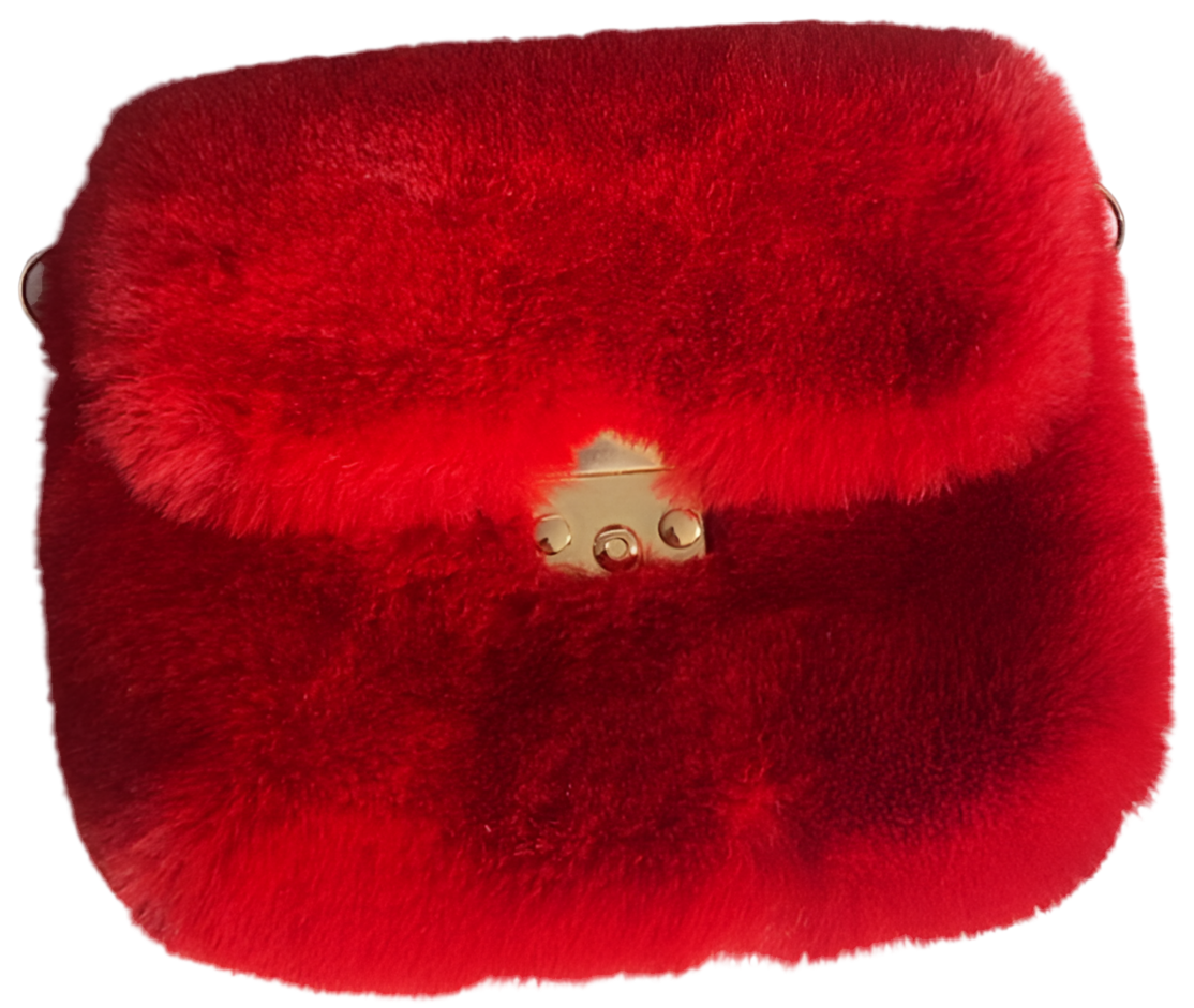 Sexy Red Fur Clutch!