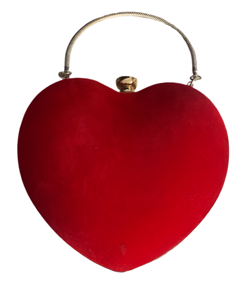 Red Heart Clutch/ Handbag