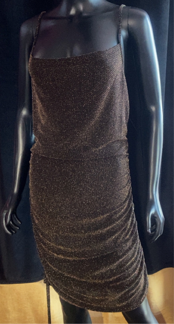 Sexy Gold/Black New York Cocktail Dress
