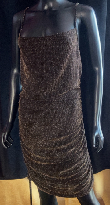 Sexy Gold/Black New York Cocktail Dress
