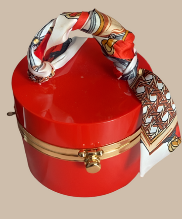 Red Bandanna Clutch/ Handbag