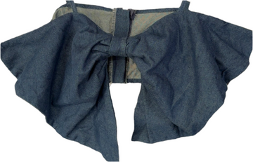 Denim Bow Top!