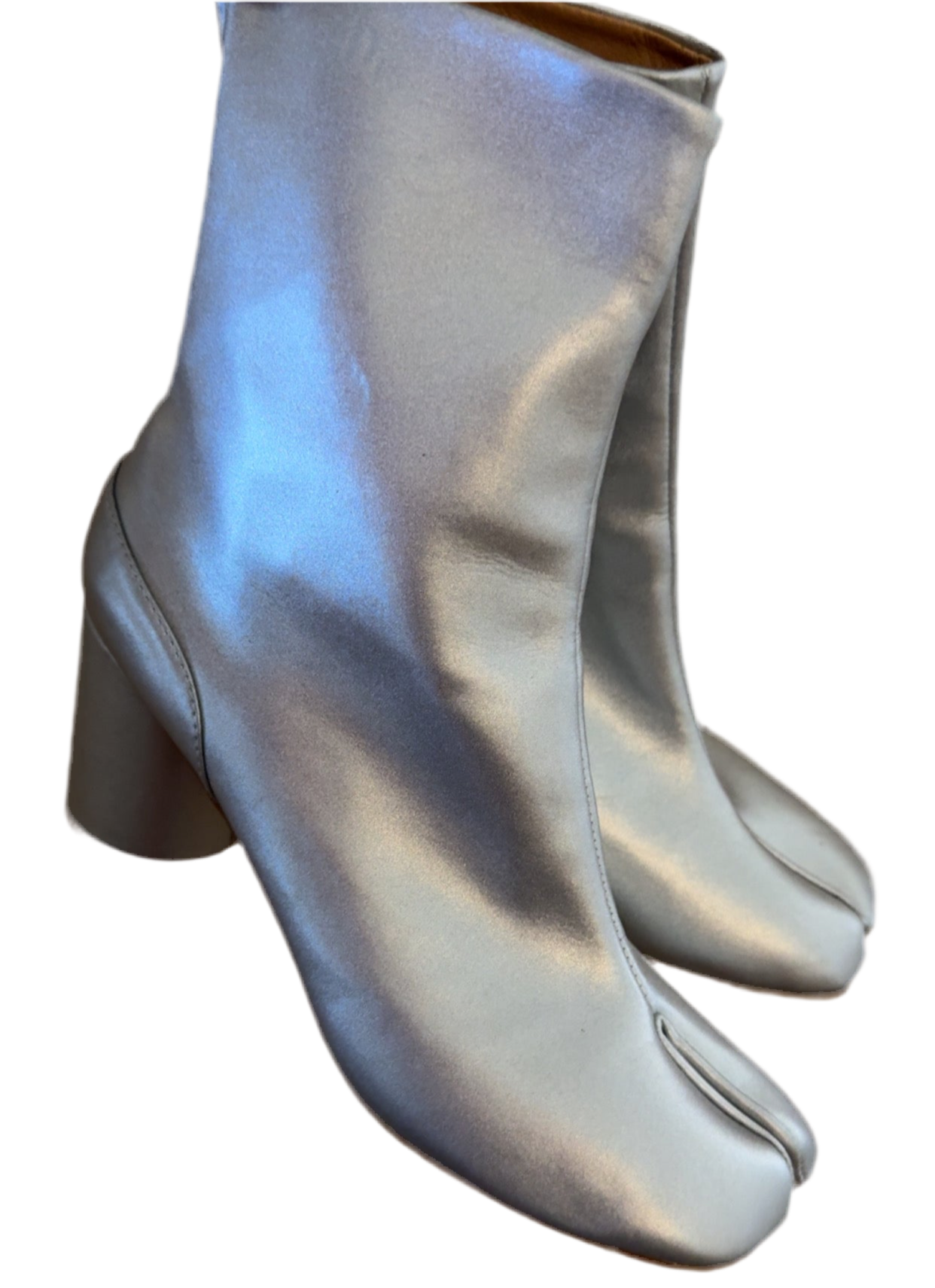 Silver Two Toe Booties!