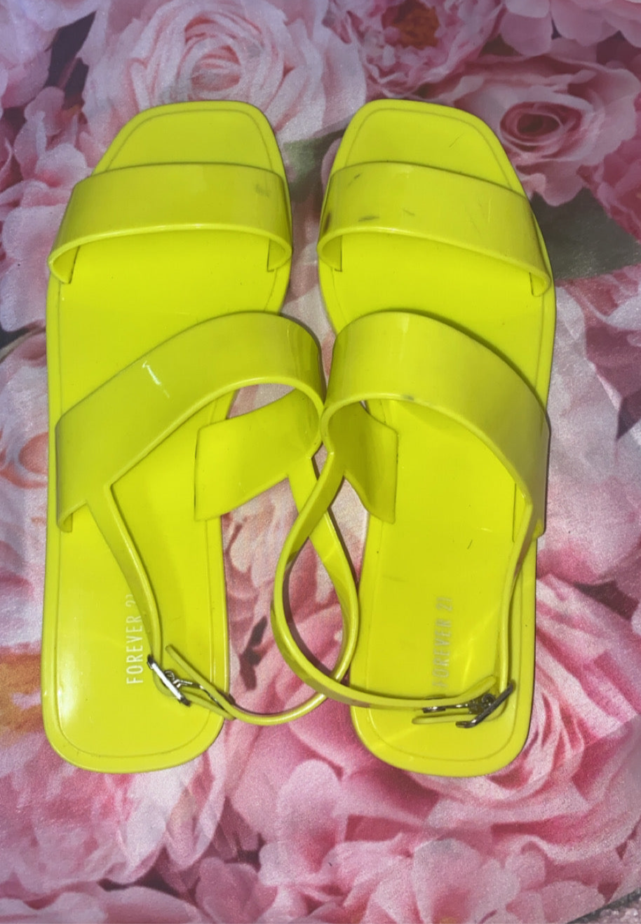 Neon Strap On Sandals!