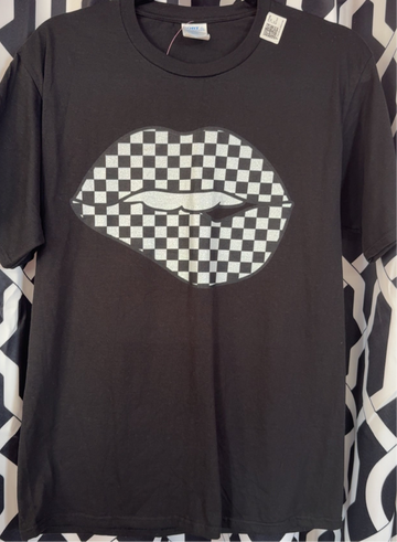 Checker Lip Tee