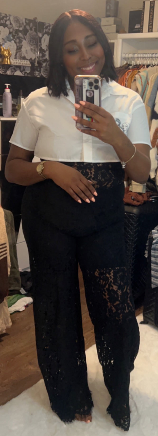 Sexy Black Lace Jumpsuit