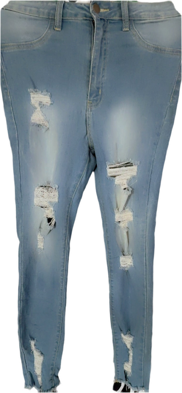 Stretch Denim Ripped Jeans!