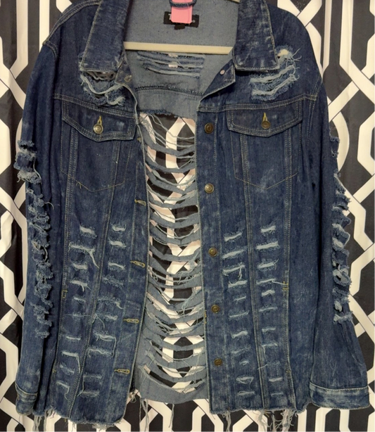 Ripped Denim Jacket!
